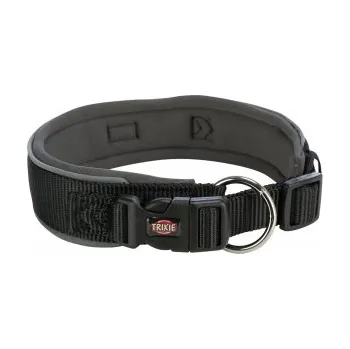 Obojek pro psa PREMIUM obojek extra široký, černá/grafit 46-55cm × 50mm