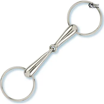 Udidlo pro koně Stihlo 1x lomené Stübben -NEREZ 18MM- - 15,5cm