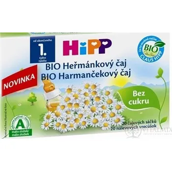Čaj HiPP BIO Heřmánkový čaj (od ukonč. 1. týdne) nálevové sáčky 20x1,5 g (30 g)
