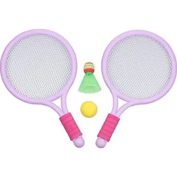 Merco Racket Ball Games sada pálek s míčky fialová