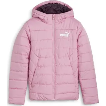 Dívčí bunda Dívčí bunda Puma ESSENTIALS HOODED PADDED JACKET 152 Růžová, Bílá
