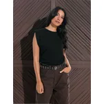 Sinsay - Bavlněný top - černá - ZA961-99X - ZA961-99X-XXS