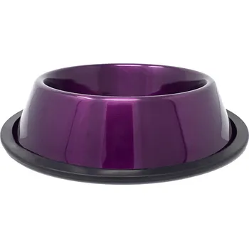 Miska pro psa PROFIZOO Miska nerezová protiskluzová 230 ml Purpurová