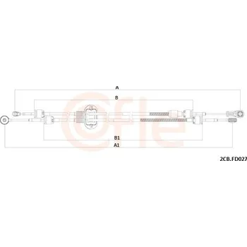Převodovka Tažné lanko, ruční převodovka, , COFLE, 2CB.FD027