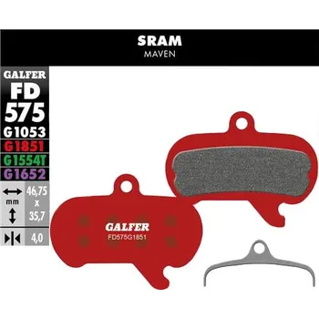 Brzda na kolo Brzdové destičky Galfer Advanced FD575 G1851 SRAM Maven FD575G1851 - Odesíláme do 24 hodin