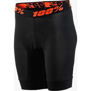 Cyklistické kalhoty Dámské boxerky s vložkou 100% CRUX LINER black r