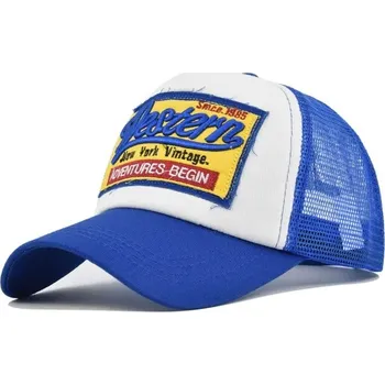 Kšiltovka Kšiltovka Western se stereoskopickou výšivkou | stylová čepice s kšiltem - modrý