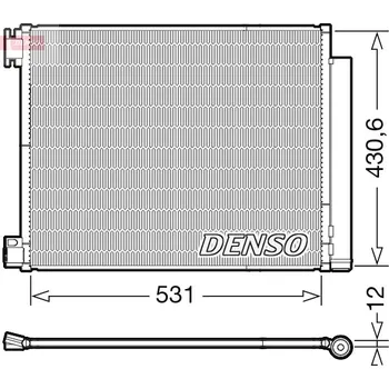 Výparník klimatizace Kondenzátor, klimatizace, , 921001829R, 921002969R, DENSO, DCN23039