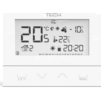 Termostat Tech-controllers EU-292 v3 Drátový dvoupolohový pokojový termostat (černý) WG.11.0139