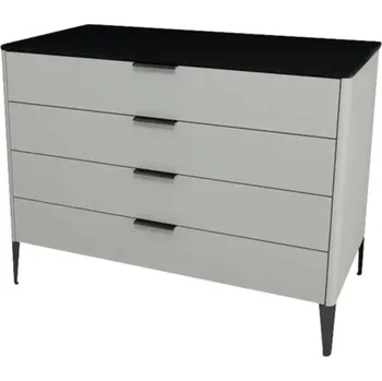 Koupelnový nábytek Koupelnová skříňka pod umyvadlo Devo Lotos ocelově šedá/černá 100 x 76 x 53 cm LF-SUS4S100x76-F105