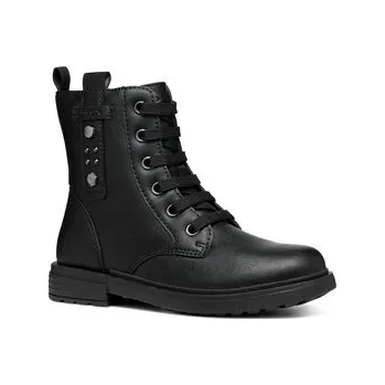 Dámská obuv Kozačky Geox Jr Eclair J469QM 0009F C9999 S Černá 32