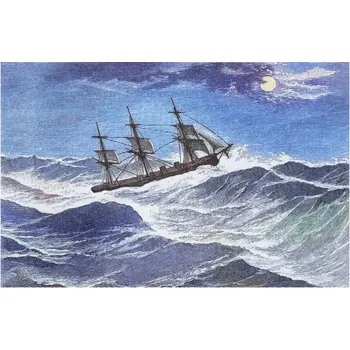 Plakát Plakát, Obraz - Old engraved illustration of HMS Bacchante, mikroman6