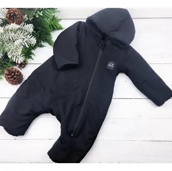 Dětský overall Kulišárny Zimní overal s beránkem BLACK VELIKOST: 62-68