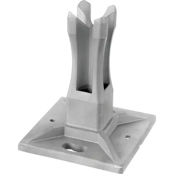 Příruba pro sloupek zábradlí, Square Line Příruba pro sloupek zábradlí, Square Line, trubka 40x40x2 mm, nerez. ocel 304, surová