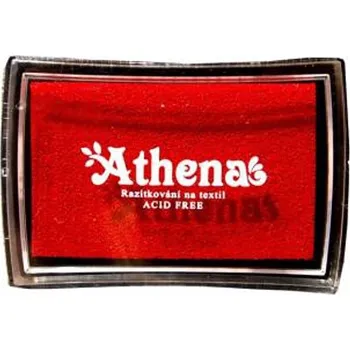 Razítková poduška Polštářek pro razítkování na textil - červený