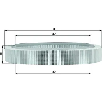 Vzduchový filtr Vzduchový filtr, , 0020943004, 0020943104, 0020945804, 25062204, 5010235, 5017035, 5017848, 860X9601BTA, 870X9601JA, A0020943004, A0020943104, A0020945804, A820X9601HA, KNECHT, LX 58