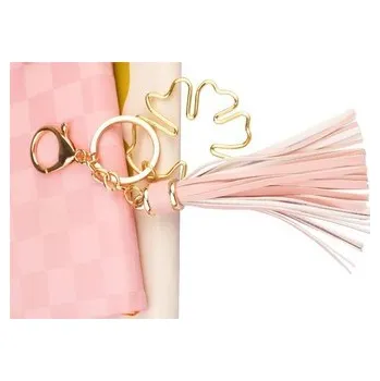 Set školních potřeb Brelok Bloom chwost różowy HAPPY COLOR