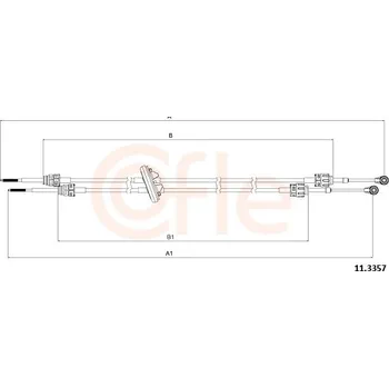 Převodovka Tažné lanko, ruční převodovka, , COFLE, 92.11.3357