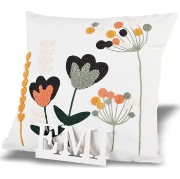 Dekorativní polštářek Povlak na polštář 40x40 cm Flora EMI