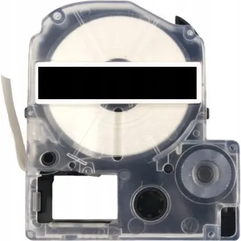 Pásek do tiskárny Páska - EPSON LK-6BWV - 24 mm x 9 m černá - bílý tisk - kompatibilní