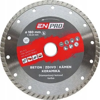 Řezný kotouč Turbo diamantový kotouč Enpro Diamond Ø 180 x 1,6 x 22,3 mm, ENPRO