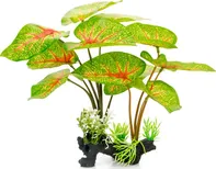 GiganTerra Caladium umělá tropická terarijní rostlina 30 cm