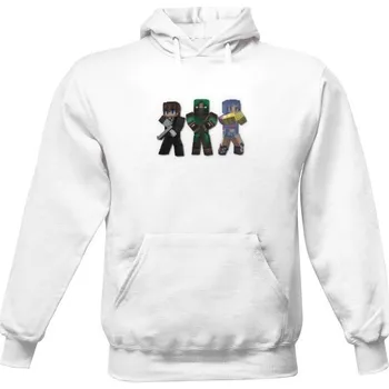 Pánská mikina Pánská mikina s kapucí s potiskem Mikina - HH Logo a Georgem, FEZ, Nelou. pánské