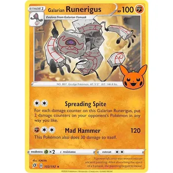 Sběratelská karetní hra The Pokémon Company Pokémon TCG: Galarian Runerigus 102/192