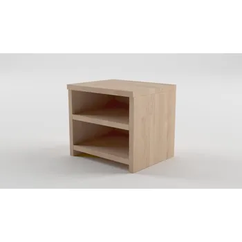 Purtex noční stolek policový OBI, 50x45x40cm, Dub lakovaný
