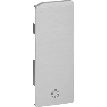 Koncové víčko, Easy Glass Slim, boční montáž Koncové víčko, Easy Glass Slim, boční montáž, pravé, pro alu zakrytování, hliník, kartáčovaný, eloxovaný