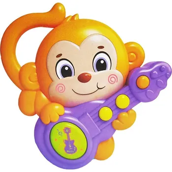 Hudební nástroj pro děti Interaktivní hračka se světelnými a zvukovými efekty - Opička Barva: Žlutá