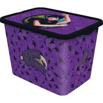 úložný prostor na hračky STOR Plastový úložný box s víkem Wednesday 23l