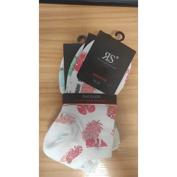 Dámské ponožky Dámské letní sneaker bavlněné ponožky RS 35-38 bílá