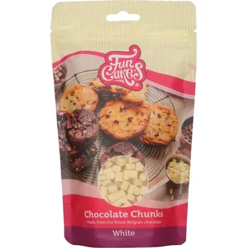 Čokoláda FunCakes Čokoládové kousky bílé 350 g - nerozpustitelné