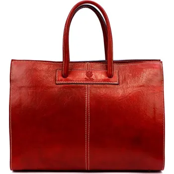 Kabelka FLORENCE Dámská kožená kabelka AMANDA červená