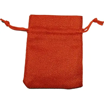 Hrací kostka Jutový pytlík na kostky - červený