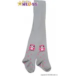 Baby Nellys Bavlněné punčocháče Sovička šedé ® Vel. 104/110
