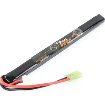 Baterie pro airsoftovou zbraň Li-Pol akumulátor TopArms 7,4V 1000mAh 20/35C - AK Mini Stick