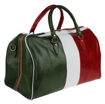 Cestovní taška NovaKabelka.cz Kožená cestovní taška Galba Bandiera Tricolore