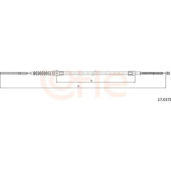 Lanko parkovací brzdy Tazne lanko, parkovaci brzda, , 36530F3900, COFLE, 17.0371