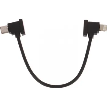 RC model 15CM datový kabel Lightning to Micro (zakřivená hlava) pro DJI Mavic Pro/Mavic Mini/Spark Black