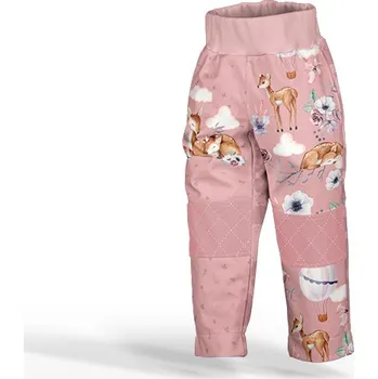 Panel se střihem na softshell kalhoty nature/příroda starorůžová 128