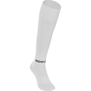 Fotbal Fotbalové štulpny NIDELO football socks Optimal bílá Velikost ponožek: 42-47