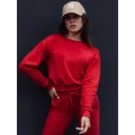 Dámská mikina DSTREET CASUALVIBE TMAVĚ ČERVENÁ XL