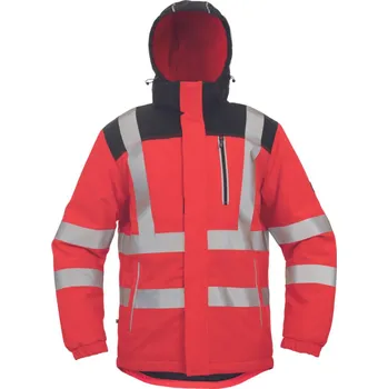pracovní bunda Cerva Knoxfield Hvps Wint Zimní bunda HI-VIS 03010557 červená XS