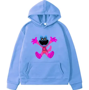 Chlapecký svetr Smiling Critters Dětská mikina s potiskem Smilings Critters s klokaní kapsu (mix barev) Barva: modrá, Velikost: 160 (13-14 let)