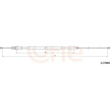 Lanko parkovací brzdy Tažné lanko, parkovací brzda, , COFLE, 92.1.CT004