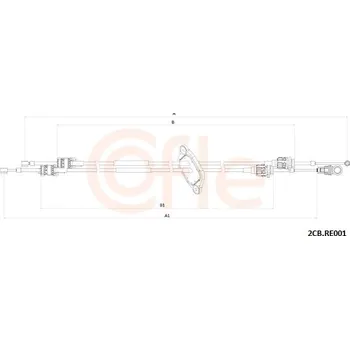 Tažné lanko, ruční převodovka, , COFLE, 92.2CB.RE001