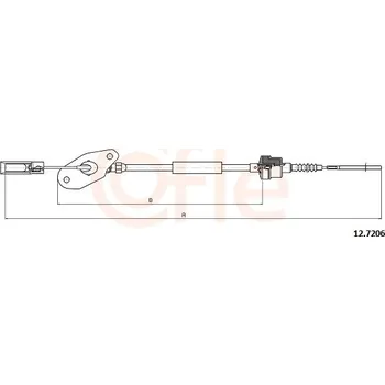 Spojkové lanko Tazne lanko, ovladani spojky, , 55226950, COFLE, 12.7206