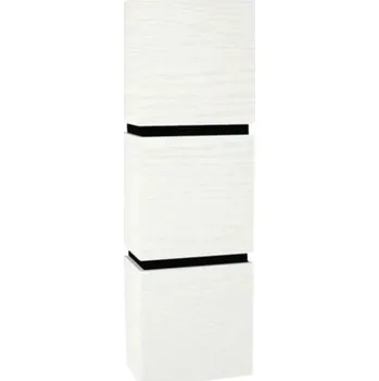 Koupelnový nábytek Koupelnová závěsná skříňka Devo Viva 2.0 pravá bílá 40 x 12,7 x 26 cm VV2-S3DP40x26-F104